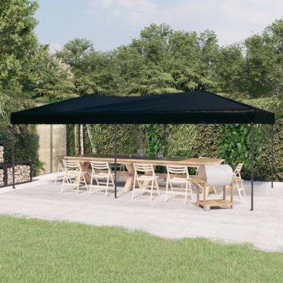 Cort pliabil pentru petreceri, negru, 3x6 m GartenMobel Dekor