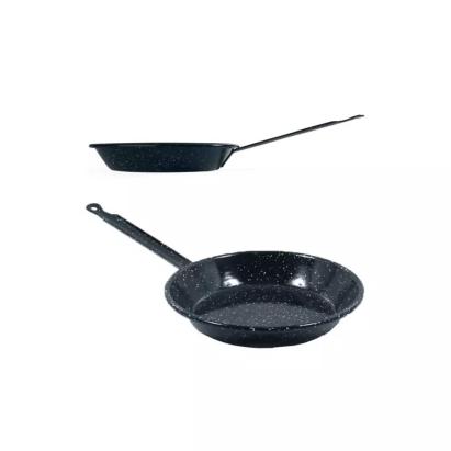 Tigaie pentru paella cu mâner emailată, 24 cm - Tigaie emailată de înaltă calitate pentru mâncăruri perfecte Handy KitchenServ