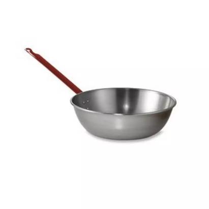 Tigaie paella cu mâner polizată, 24 cm - Tigaia Perfectă pentru Gătit Carne și Legume Handy KitchenServ