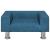 Canapea pentru copii, albastru, 50x40x26,5 cm, catifea GartenMobel Dekor