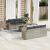 Set canapele de grădină cu perne, 7piese gri deschis poliratan GartenMobel Dekor