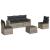 Set canapele de grădină cu perne, 6 piese gri deschis poliratan GartenMobel Dekor