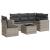 Set canapele de grădină cu perne, 6 piese gri deschis poliratan GartenMobel Dekor