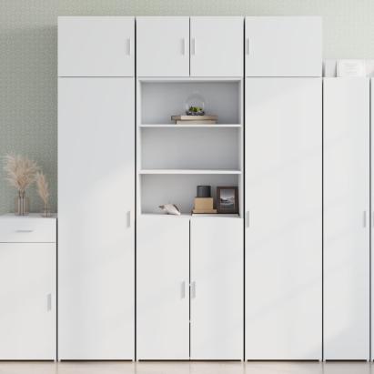 Dulap înalt, alb, 70x42,5x185 cm, lemn prelucrat GartenMobel Dekor
