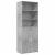 Dulap înalt, gri beton, 70x42,5x185 cm, lemn prelucrat GartenMobel Dekor