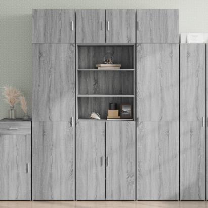 Dulap înalt, gri sonoma, 70x42,5x185 cm, lemn prelucrat GartenMobel Dekor