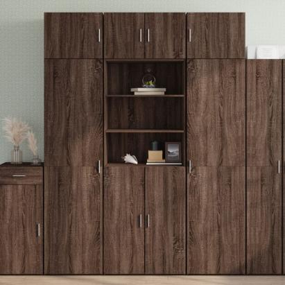 Dulap înalt, stejar maro, 70x42,5x185 cm, lemn prelucrat GartenMobel Dekor