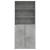 Dulap înalt, gri beton, 80x42,5x185 cm, lemn prelucrat GartenMobel Dekor