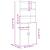 Dulap înalt, gri beton, 80x42,5x185 cm, lemn prelucrat GartenMobel Dekor
