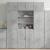 Dulap înalt, gri beton, 80x42,5x185 cm, lemn prelucrat GartenMobel Dekor