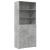 Dulap înalt, gri beton, 80x42,5x185 cm, lemn prelucrat GartenMobel Dekor