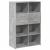Dulap înalt, gri beton, 80x42,5x124 cm, lemn prelucrat GartenMobel Dekor