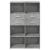 Dulap înalt, gri beton, 80x42,5x124 cm, lemn prelucrat GartenMobel Dekor