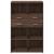 Dulap înalt, stejar maro, 80x42,5x124 cm, lemn prelucrat GartenMobel Dekor