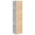 Dulap înalt, gri beton, 40x42,5x185 cm, lemn prelucrat GartenMobel Dekor