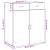 Dulap, alb, 80x42,5x93 cm, lemn prelucrat GartenMobel Dekor