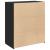 Dulap, negru, 80x42,5x93 cm, lemn prelucrat GartenMobel Dekor
