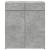 Dulap, gri beton, 80x42,5x93 cm, lemn prelucrat GartenMobel Dekor