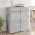 Dulap, gri beton, 80x42,5x93 cm, lemn prelucrat GartenMobel Dekor