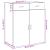 Dulap, gri beton, 80x42,5x93 cm, lemn prelucrat GartenMobel Dekor