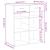 Dulap, alb, 80x42,5x93 cm, lemn prelucrat GartenMobel Dekor
