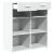 Dulap, alb, 80x42,5x93 cm, lemn prelucrat GartenMobel Dekor