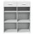 Dulap, alb, 80x42,5x93 cm, lemn prelucrat GartenMobel Dekor