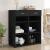 Dulap, negru, 80x42,5x93 cm, lemn prelucrat GartenMobel Dekor