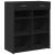 Dulap, negru, 80x42,5x93 cm, lemn prelucrat GartenMobel Dekor