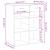 Dulap, gri beton, 80x42,5x93 cm, lemn prelucrat GartenMobel Dekor