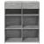 Dulap, gri beton, 80x42,5x93 cm, lemn prelucrat GartenMobel Dekor