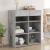 Dulap, gri beton, 80x42,5x93 cm, lemn prelucrat GartenMobel Dekor