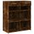 Dulap, stejar fumuriu, 80x42,5x93 cm, lemn prelucrat GartenMobel Dekor
