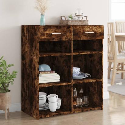 Dulap, stejar fumuriu, 80x42,5x93 cm, lemn prelucrat GartenMobel Dekor