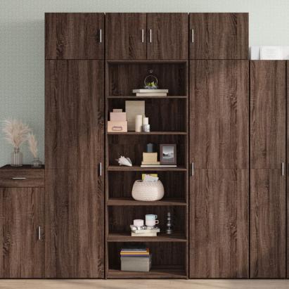 Dulap înalt, stejar maro, 70x41x185 cm, lemn prelucrat GartenMobel Dekor