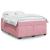 Pat box spring cu saltea, roz, 140x200 cm, catifea GartenMobel Dekor
