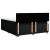 Pat box spring cu saltea, negru, 200x200 cm, textil GartenMobel Dekor