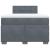 Pat box spring cu saltea, gri închis, 120x190 cm, catifea GartenMobel Dekor