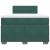 Pat box spring cu saltea, verde închis, 120x190 cm, catifea GartenMobel Dekor