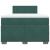 Pat box spring cu saltea, verde închis, 120x200 cm, catifea GartenMobel Dekor