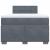 Pat box spring cu saltea, gri închis, 120x200 cm, catifea GartenMobel Dekor