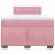 Pat box spring cu saltea, roz, 120x200 cm, catifea GartenMobel Dekor