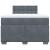 Pat box spring cu saltea, gri închis, 120x200 cm, catifea GartenMobel Dekor
