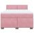 Pat box spring cu saltea, roz, 140x190 cm, catifea GartenMobel Dekor