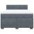 Pat box spring cu saltea, gri închis, 140x190 cm, catifea GartenMobel Dekor