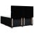Pat box spring cu saltea, negru, 200x200 cm, textil GartenMobel Dekor