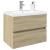 Set mobilier de baie, 2 piese, ceramică și lemn prelucrat GartenMobel Dekor