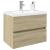 Set mobilier de baie, 2 piese, ceramică și lemn prelucrat GartenMobel Dekor