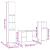 Set mobilier de baie, 3 piese, stejar sonoma, lemn prelucrat GartenMobel Dekor