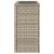 Masă laterală grădină, blat sticlă, gri 58x27,5x55 cm poliratan GartenMobel Dekor